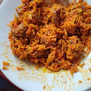 Medium spice chicken biriyani