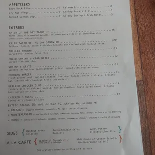 Lunch menu 1.26.24