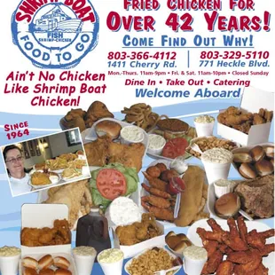 a flyer for a seafood restaurant