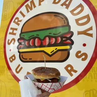 Deluxe Spicy Shrimp Burger ($12)