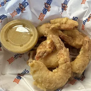 Maple Cinnamon Shrimp &amp; Belgian Waffle