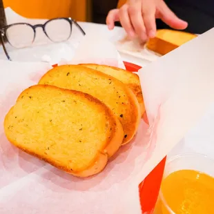 Fantastic Garlic Bread and butter sauce