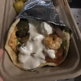 Shrimp Falafel Sandwich