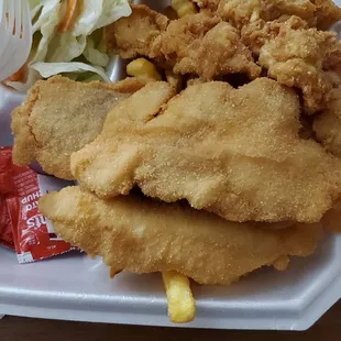 Catfish &amp; 6 shrimp