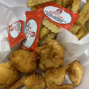 a container of fried food