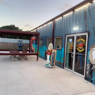 a mural on the side of a building