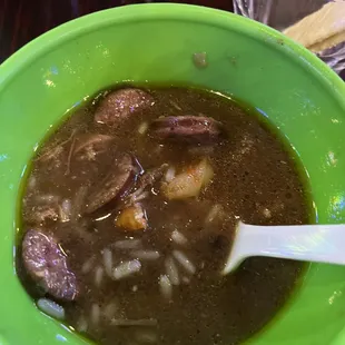 Seafood gumbo was delicious.
