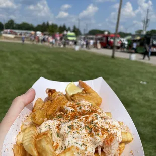 Lobster Fries &amp; Shrimp
