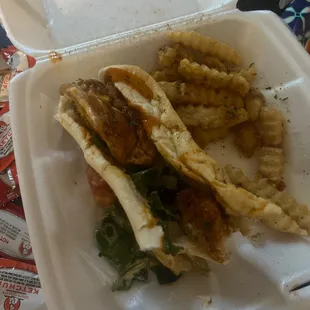 Chicken Philly w Fries