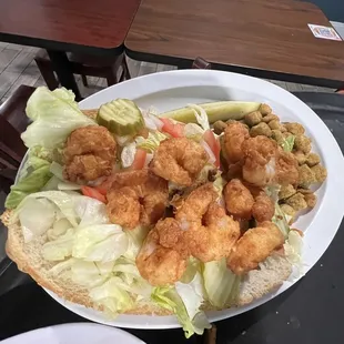 Shrimp sandwich
