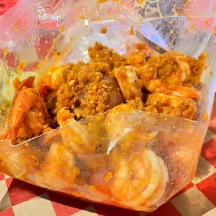 I've been drifting on the tide Down along the lea  1 lb. Peeled Shrimp Boil (w/ potato &amp; sausage) from #ShrimpShackCajunFusion