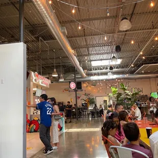 the inside of the restaurant