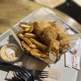 Shrimp Basket and Fries