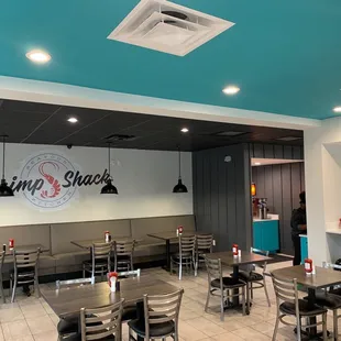 the inside of the restaurant