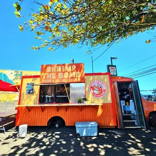Nice cute orange truck!
