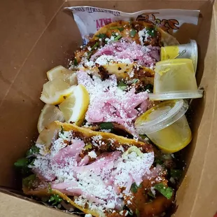 3 orders of the Vampiro Tacos