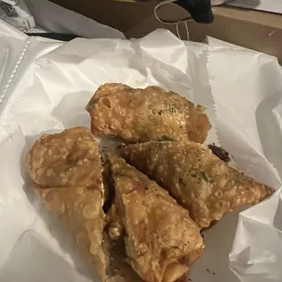 Salmon egg rolls