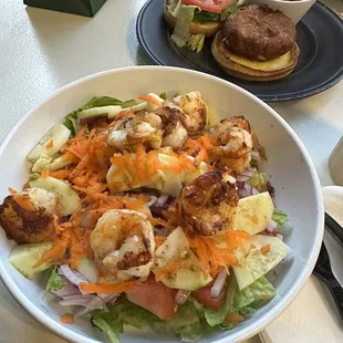 House Garden Salad with Shrimp