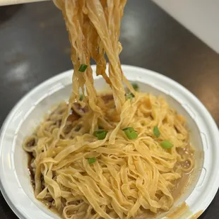 #5 Wheat Noodle with Peanut Butter Sauce.