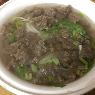 2B. Beef with starch thick rice noodle soup