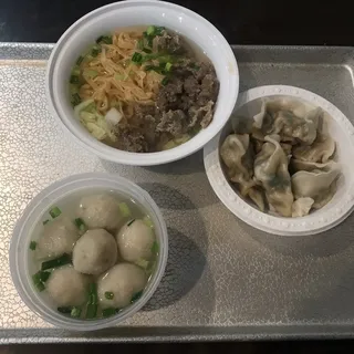 2C. Beef with starch wheat noodle soup