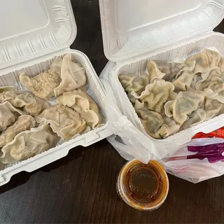 Frozen chicken and mushroom dumpling