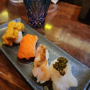 Assortment of Sushi following over 2 hrs of Sashimi ! :)