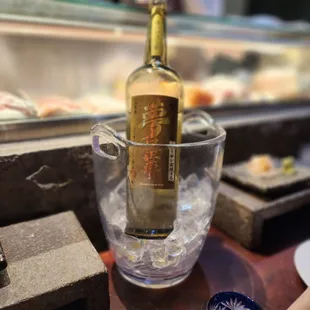 Very special bottle of Sake I took to SHU last night. Junmai Daiginjo made with Yamadanishiki rice, milled down to 20%  !!