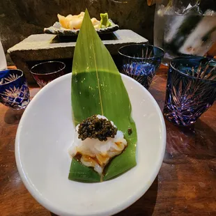 My favorite, Shiro Ebi, is topped with Ostera Caviar