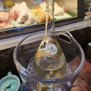 Yes, again, I brought this special Sake with gold flakes from my cellar to pair with Sushi/Sashimi tonight !