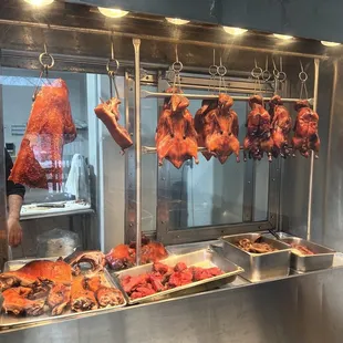 a man preparing food