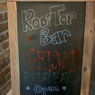 Woot!!! Open Fri &amp; Sat thru December
