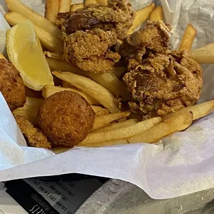 Fried oysters