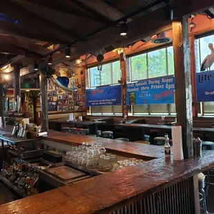 Back cantina bar, spacious.