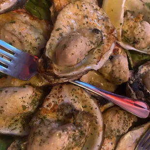 Charbroiled oysters