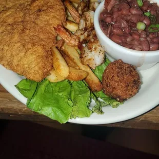 Catfish and shrimp meal