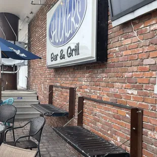 outside seating area