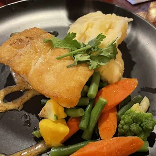 Halibut dinner