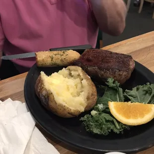 a plate of food on a table