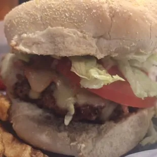 Burger up-close!!
