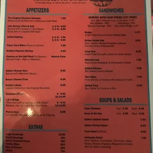Menu :)
