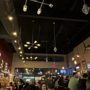 a crowded restaurant