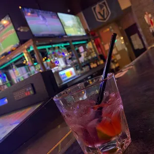 Vodka cranberry with lime wedge!