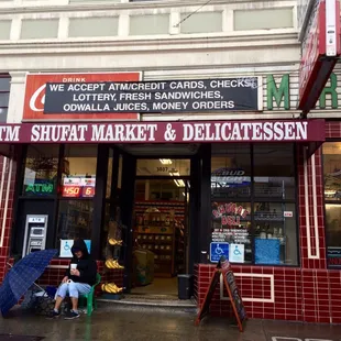 the front of the store