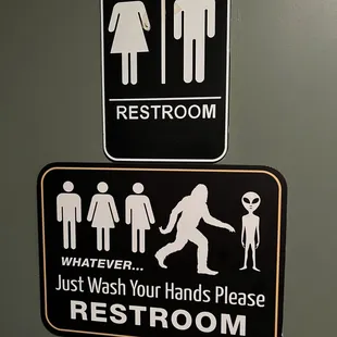 Funny bathroom sign