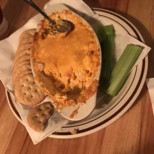 a plate of cheese and crackers