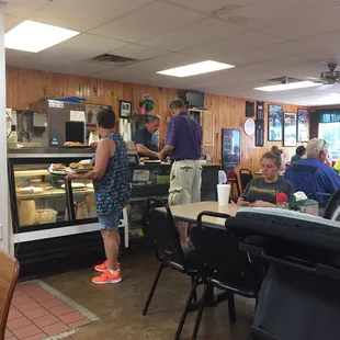 customers at the counter
