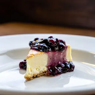 Blueberry Cheesecake, other cheesecake and tortes available.