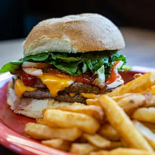 Double Cheeseburger &amp; French Fries