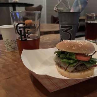 Burger and a brew!